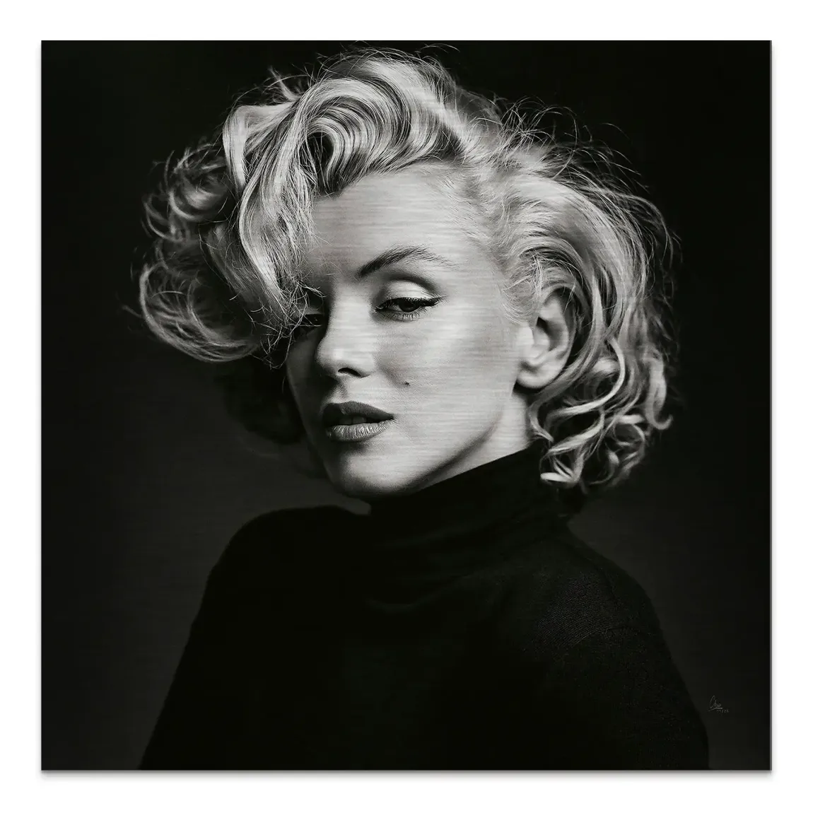 Marilyn Elegance Aluminiumbild gebürstet