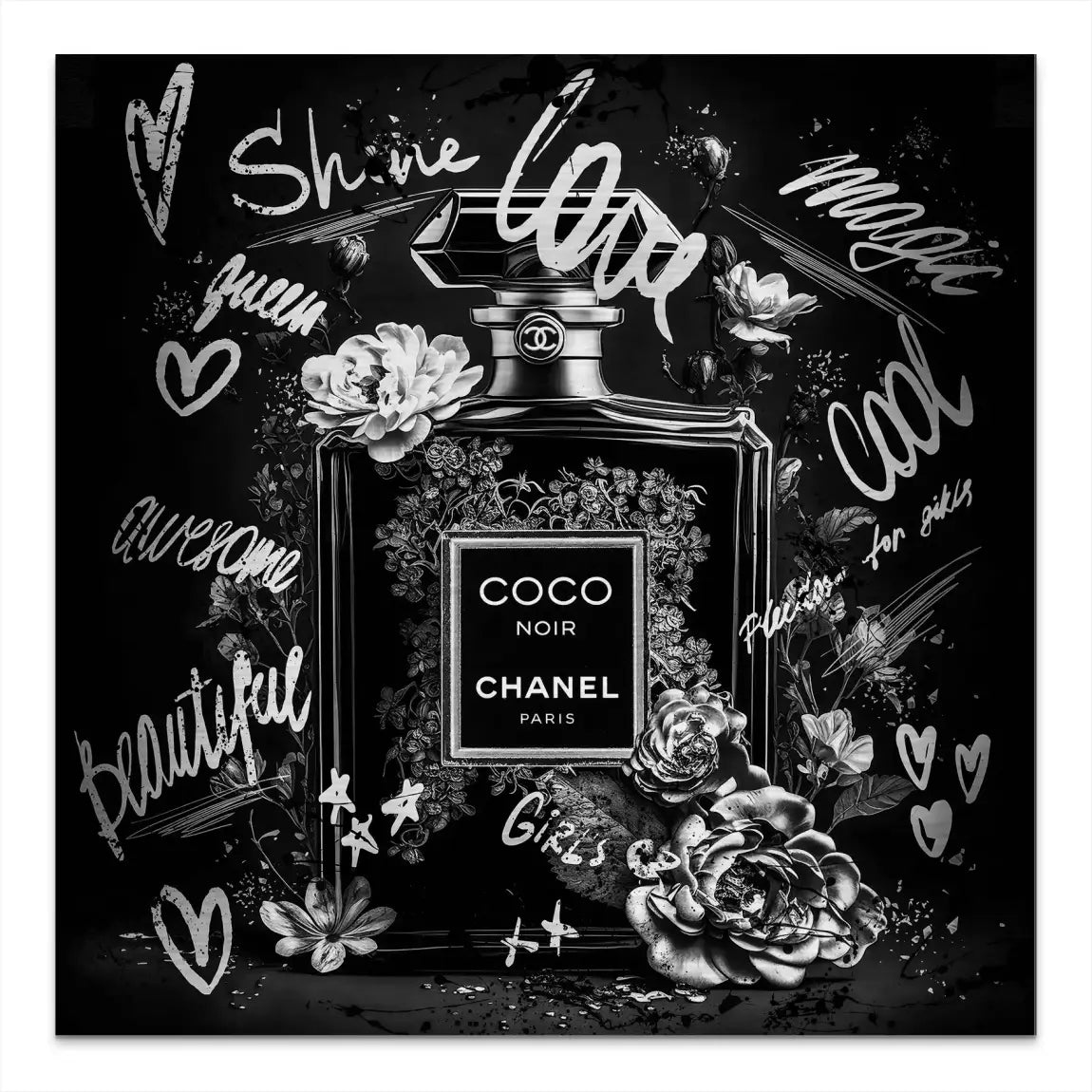 Coco Parfum Black Style Alu Gebürstet Bild INGALERIE