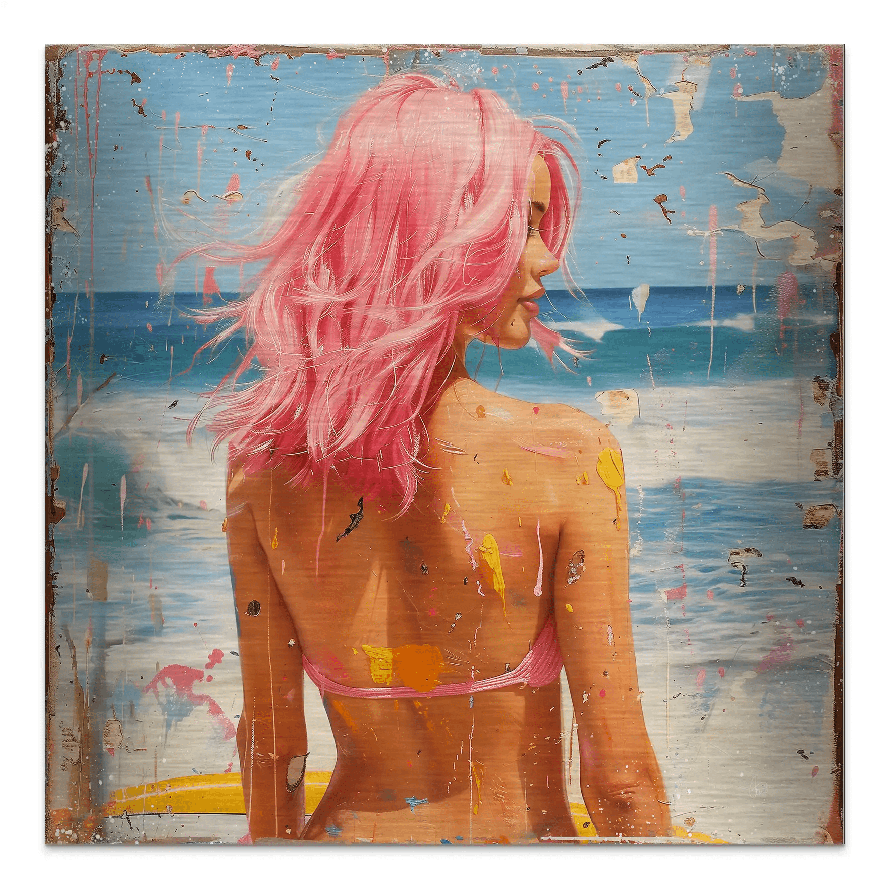 Beach Girl Nr.3 Alu Gebürstet INGALERIE