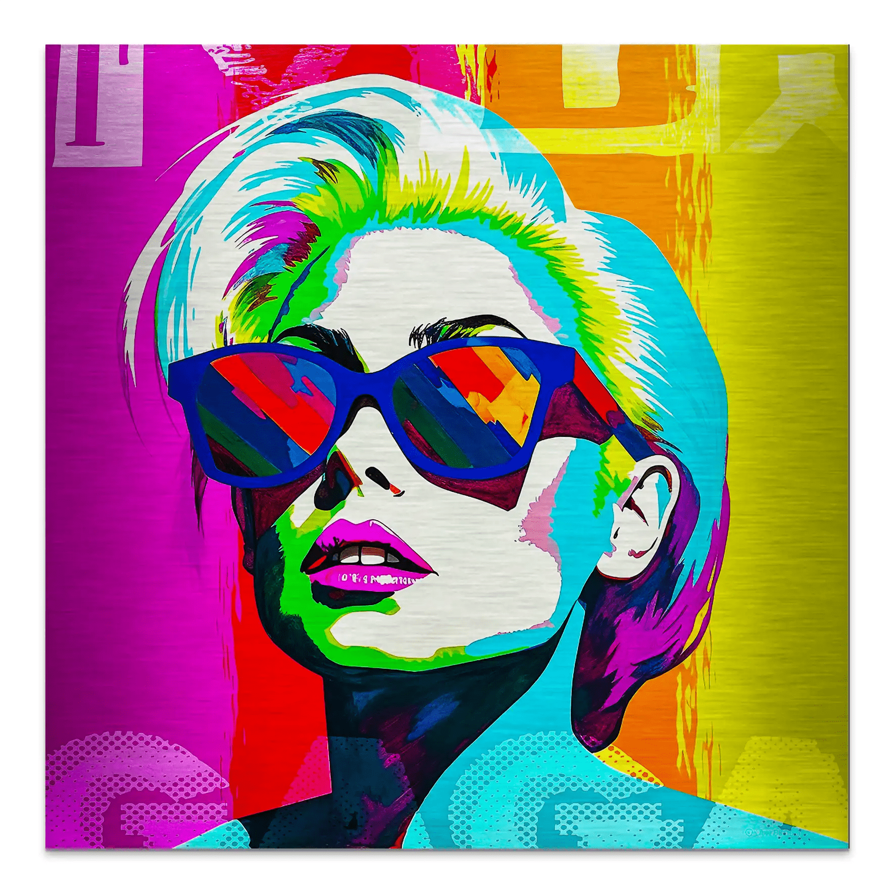 Lady G. Pop Art Alu Gebürstet INGALERIE