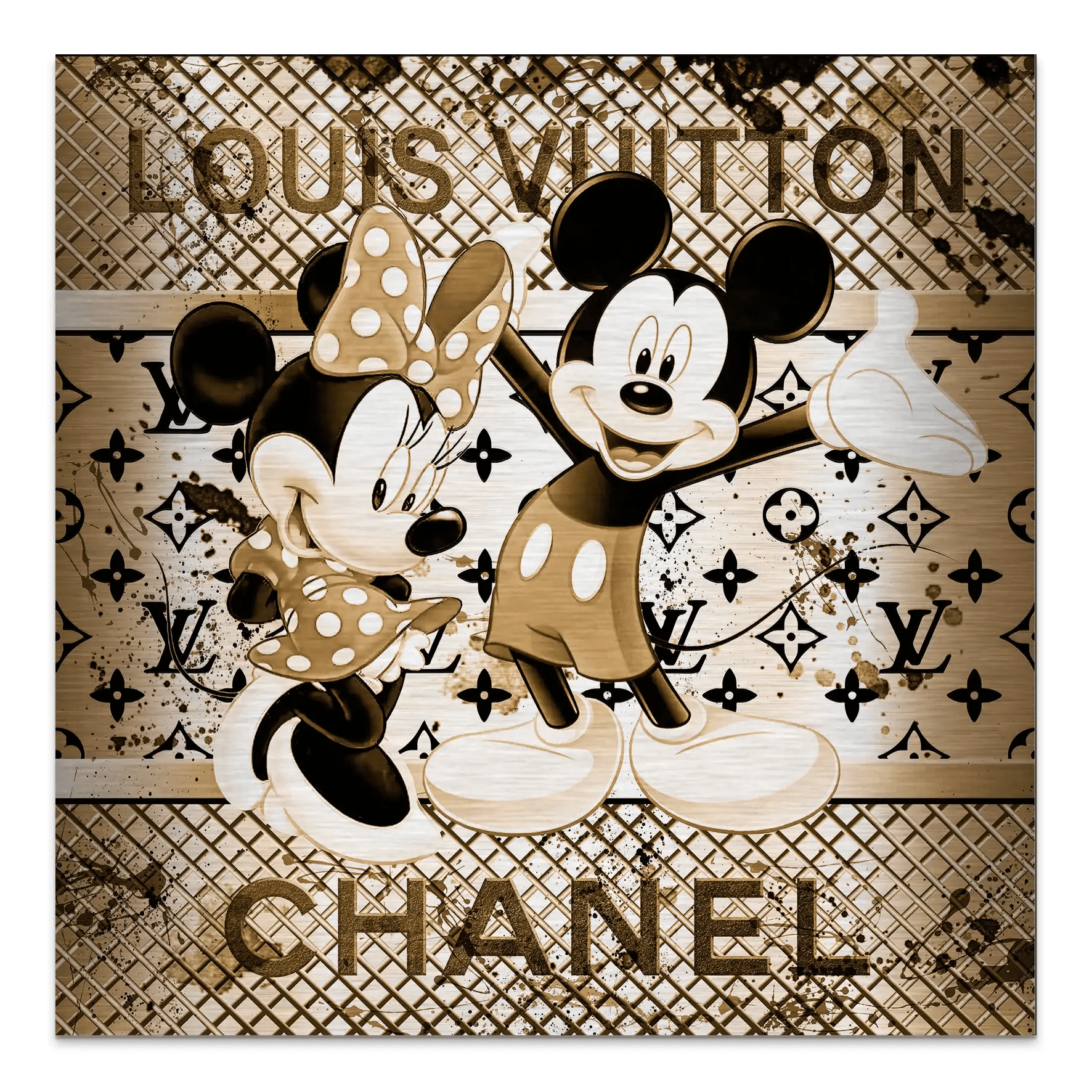 Micky & Minnie Louis Art Alu Gebürstet INGALERIE