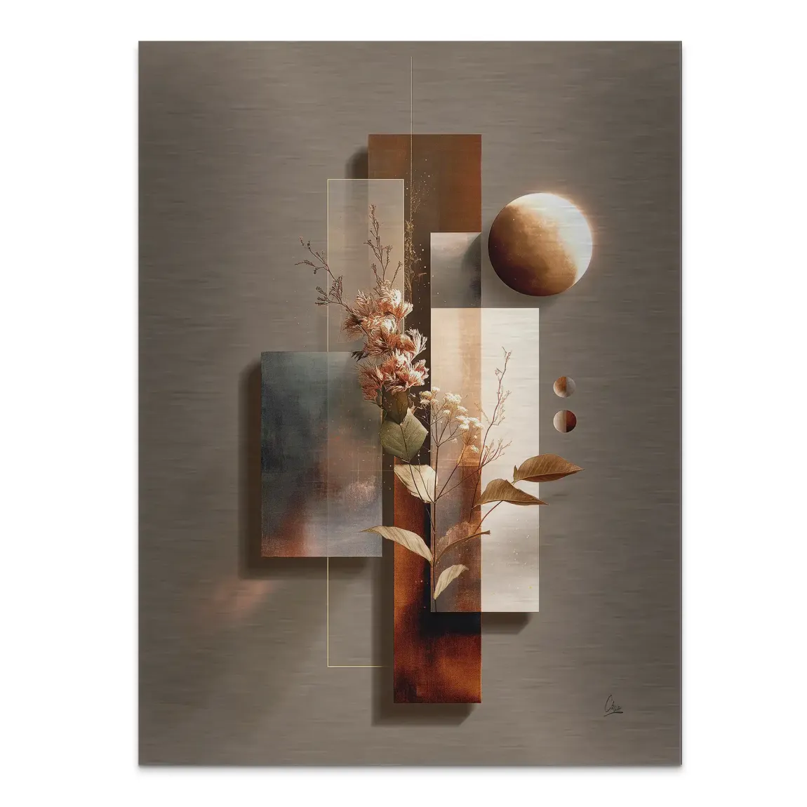 Celestial Bloom Harmony Alu Gebürstet Bild