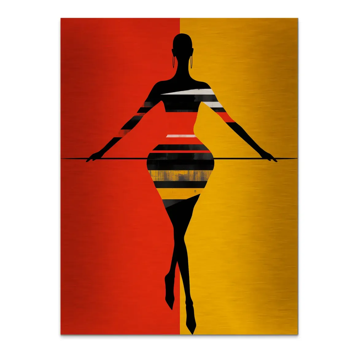 Balance der Elemente Alu Gebürstet Bild INGALERIE