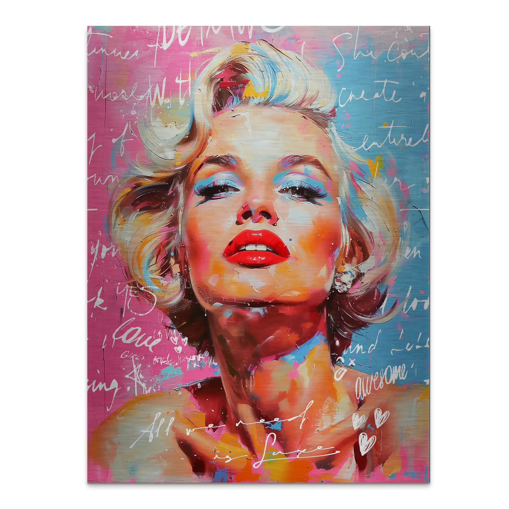 Marilyn Need Luxe Aludibond Gebürstet INGALERIE