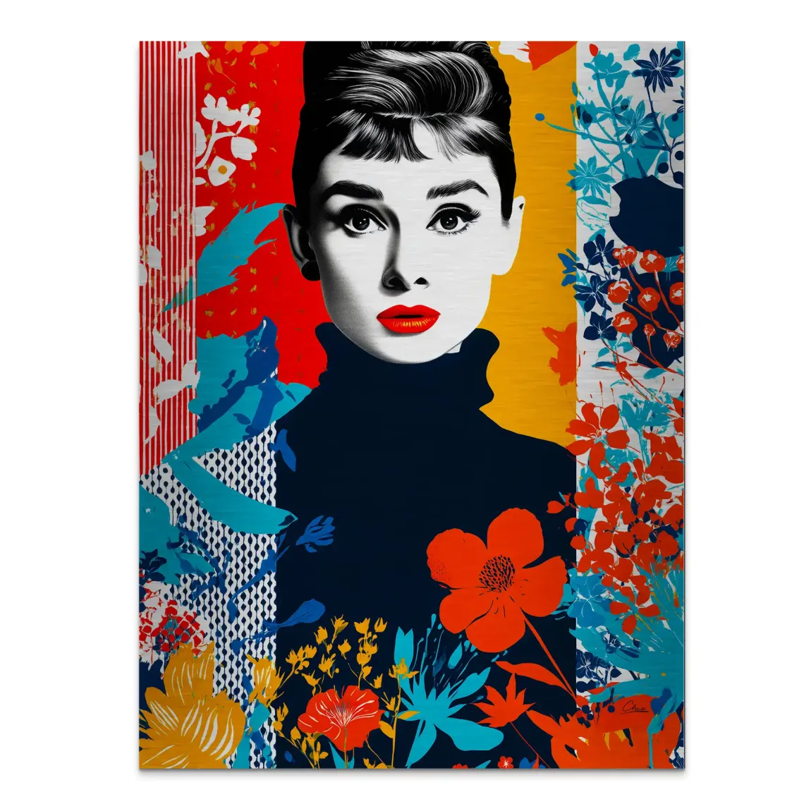 Audrey Hepburn Bloom Edition Aludibond Gebürstet INGALERIE