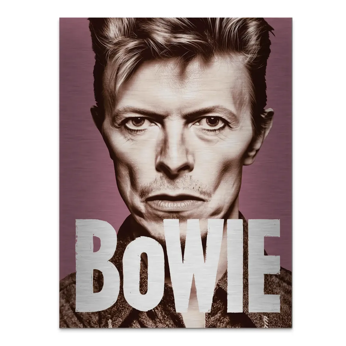 Starman Portrait Bowie Alu Gebürstet Bild