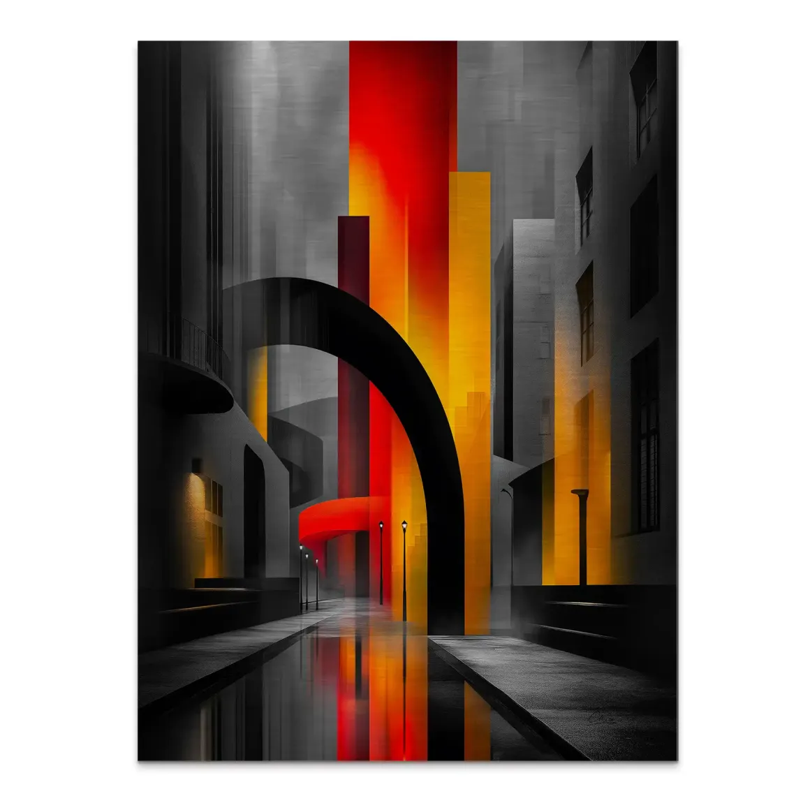 Midnight City Aludibond Gebürstet INGALERIE