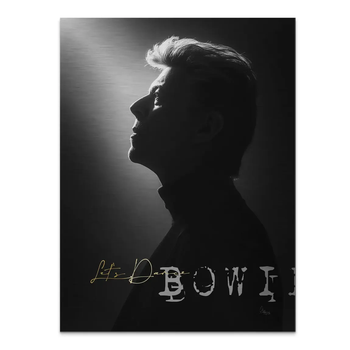 David Bowie Dance Alu Gebürstet Bild