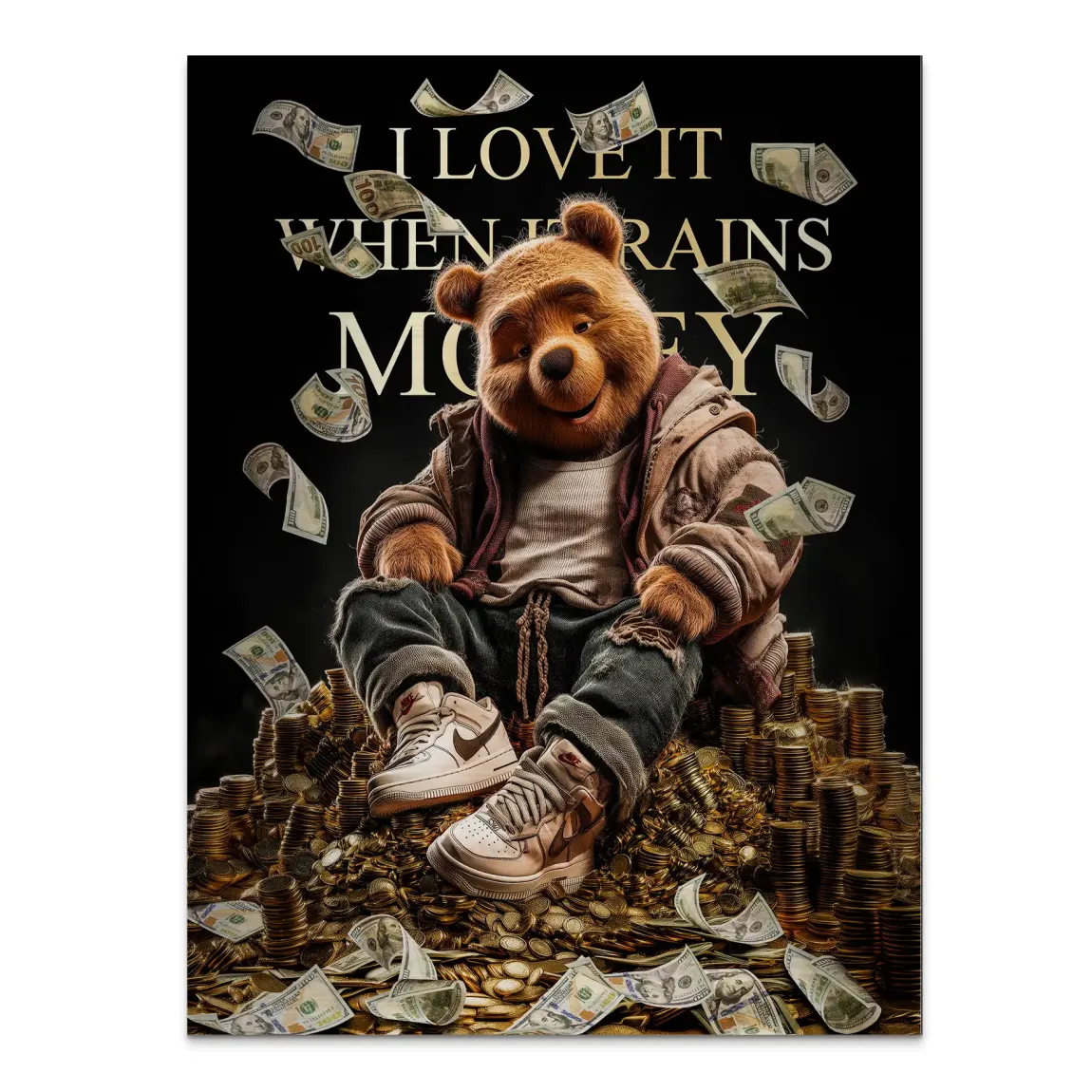 Winnie Puuh Rich Dreams Aludibond Gebürstet INGALERIE