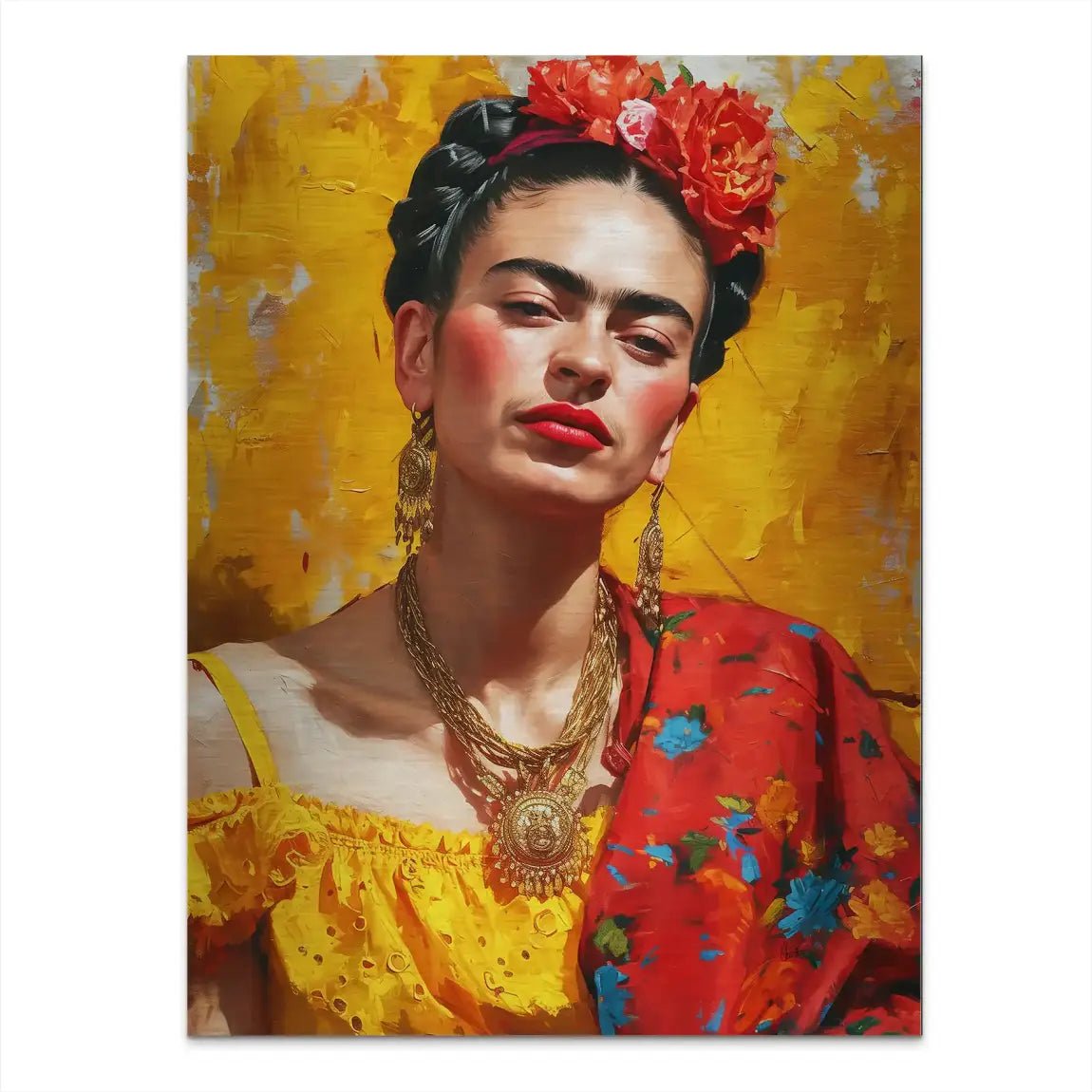 Frida Kahlo Art Aludibond Gebürstet INGALERIE