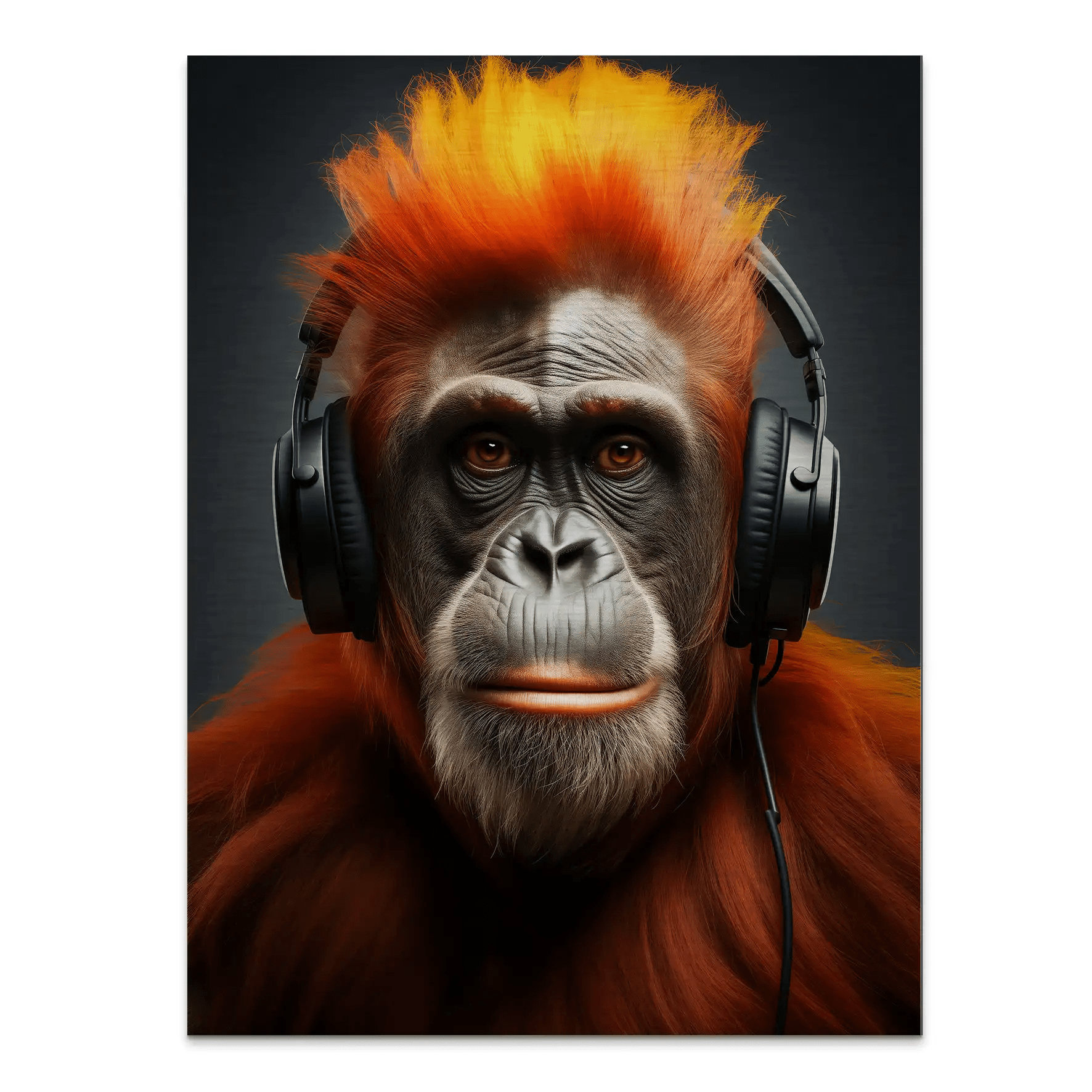 Music Monkey Aludibond Gebürstet INGALERIE