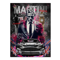 James Bond Royale Martini Alu Gebürstet Bild