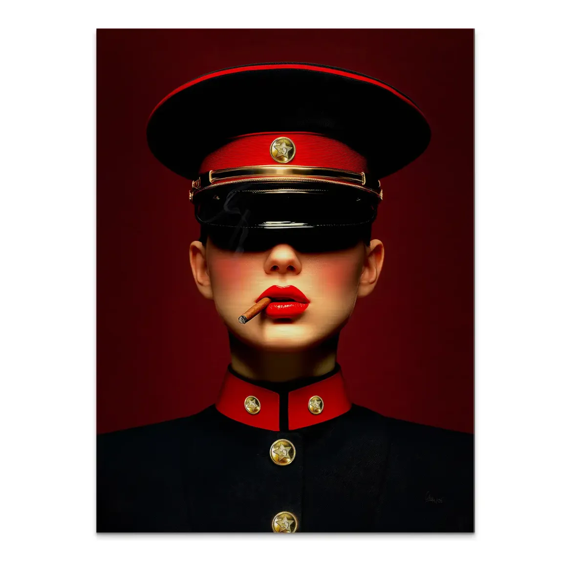 Russian Girl Alu Gebürstet Bild