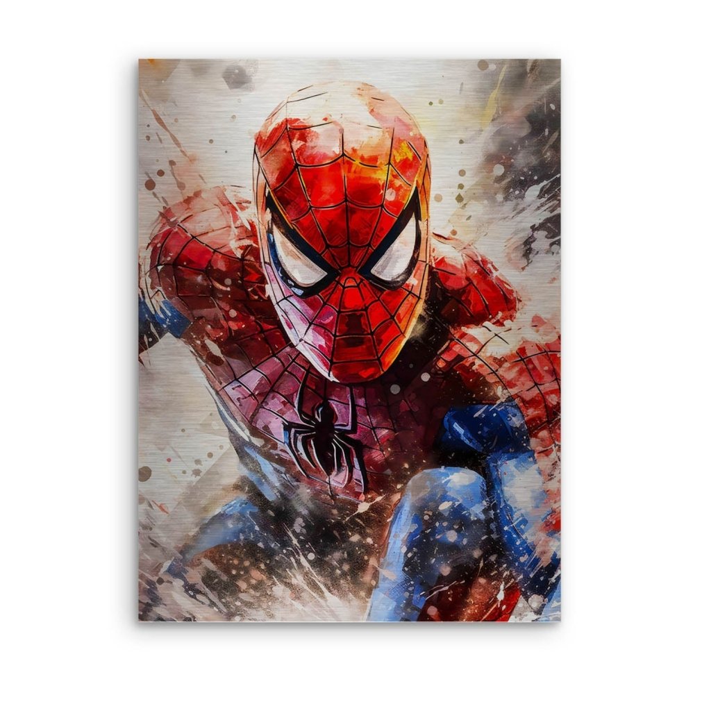 Pop Art Aludibond Brush Spiderman Abstrakt INGALERIE