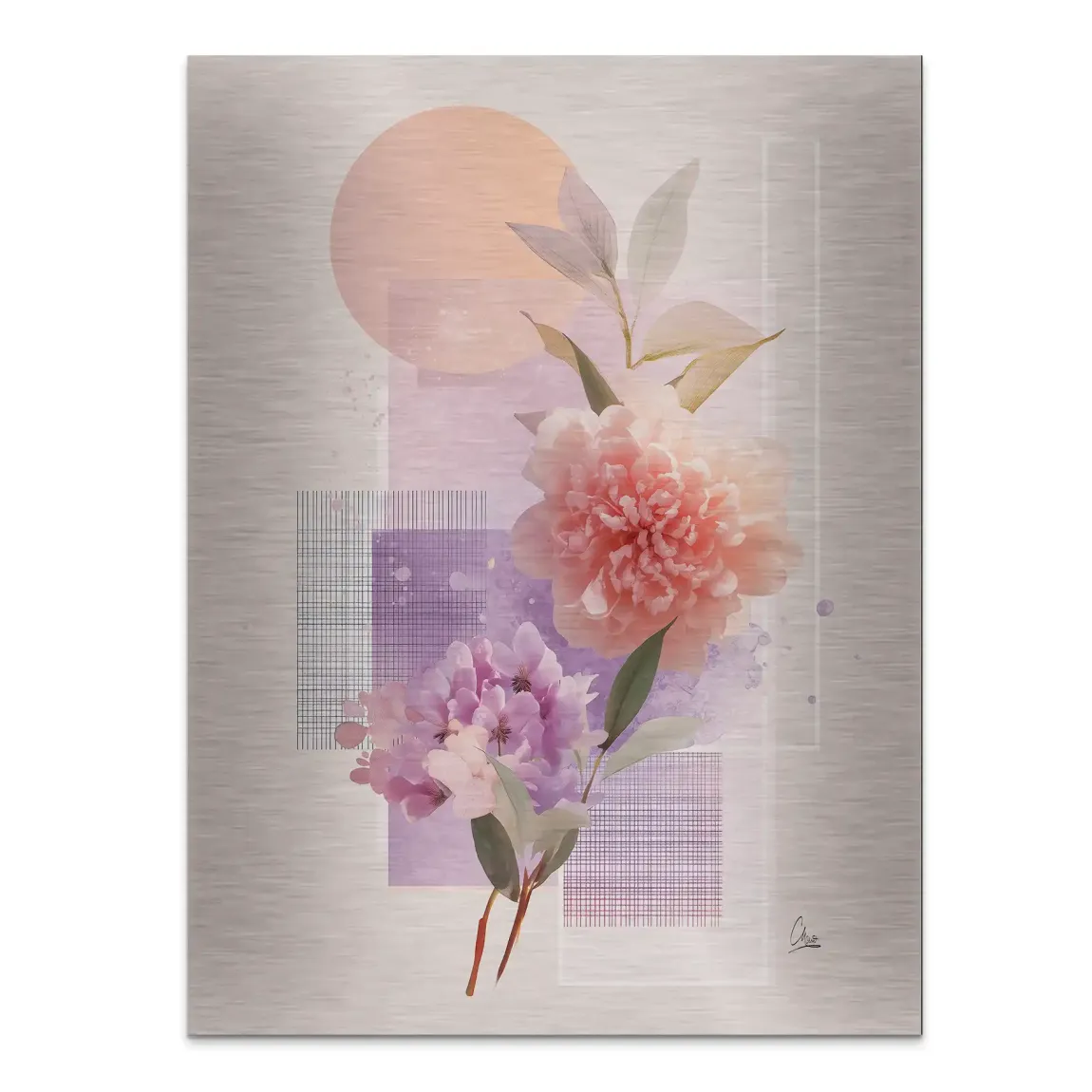 Soft Petal Harmony Alu Gebürstet Bild