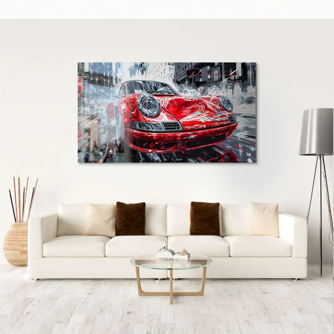 Porsche 911 Red City Alu Gebürstet