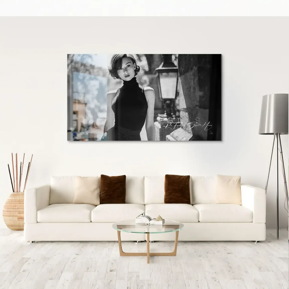 Audrey Hepburn Paris Elegance Alu Gebürstet