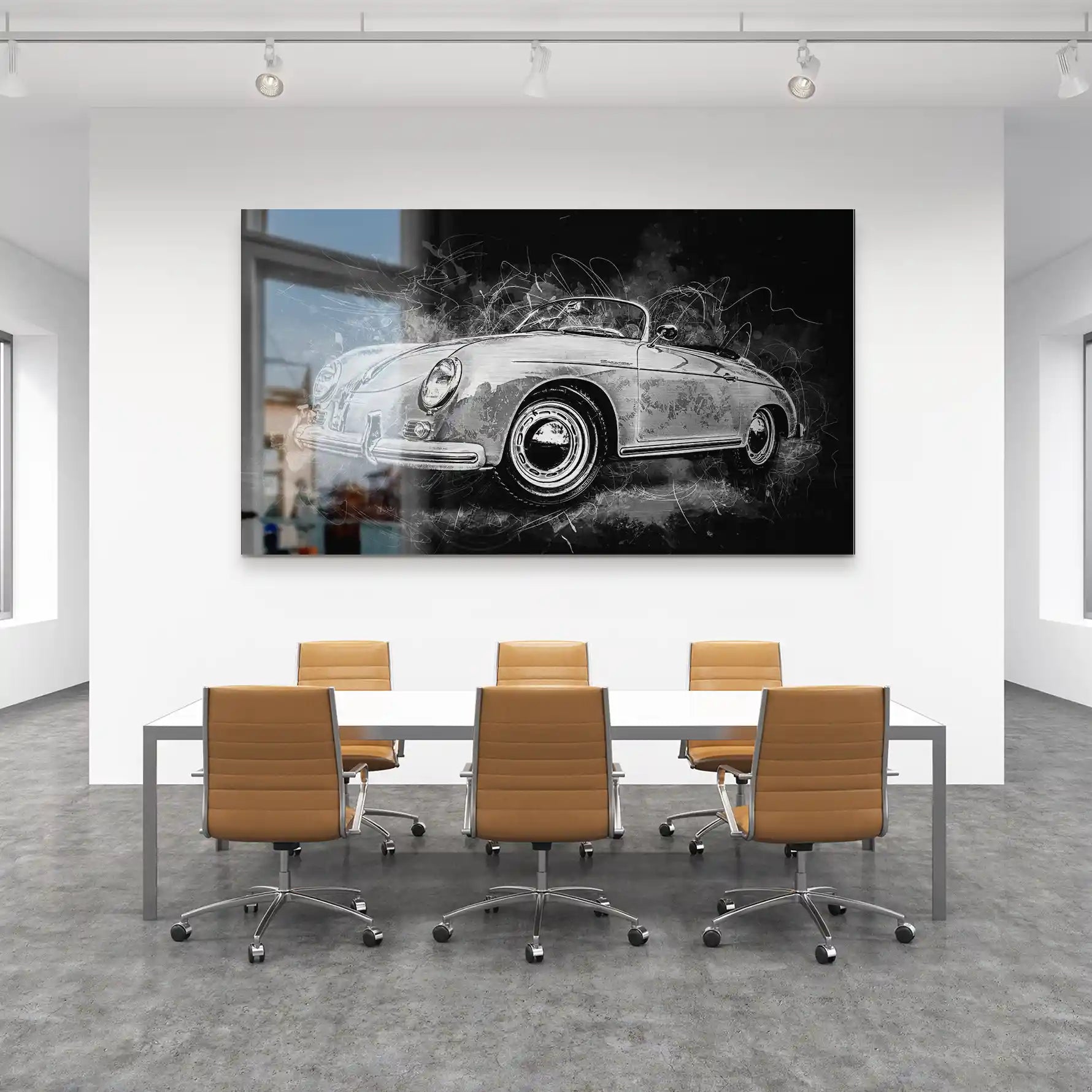 Porsche Speedster City Style Aludibond Bild INGALERIE