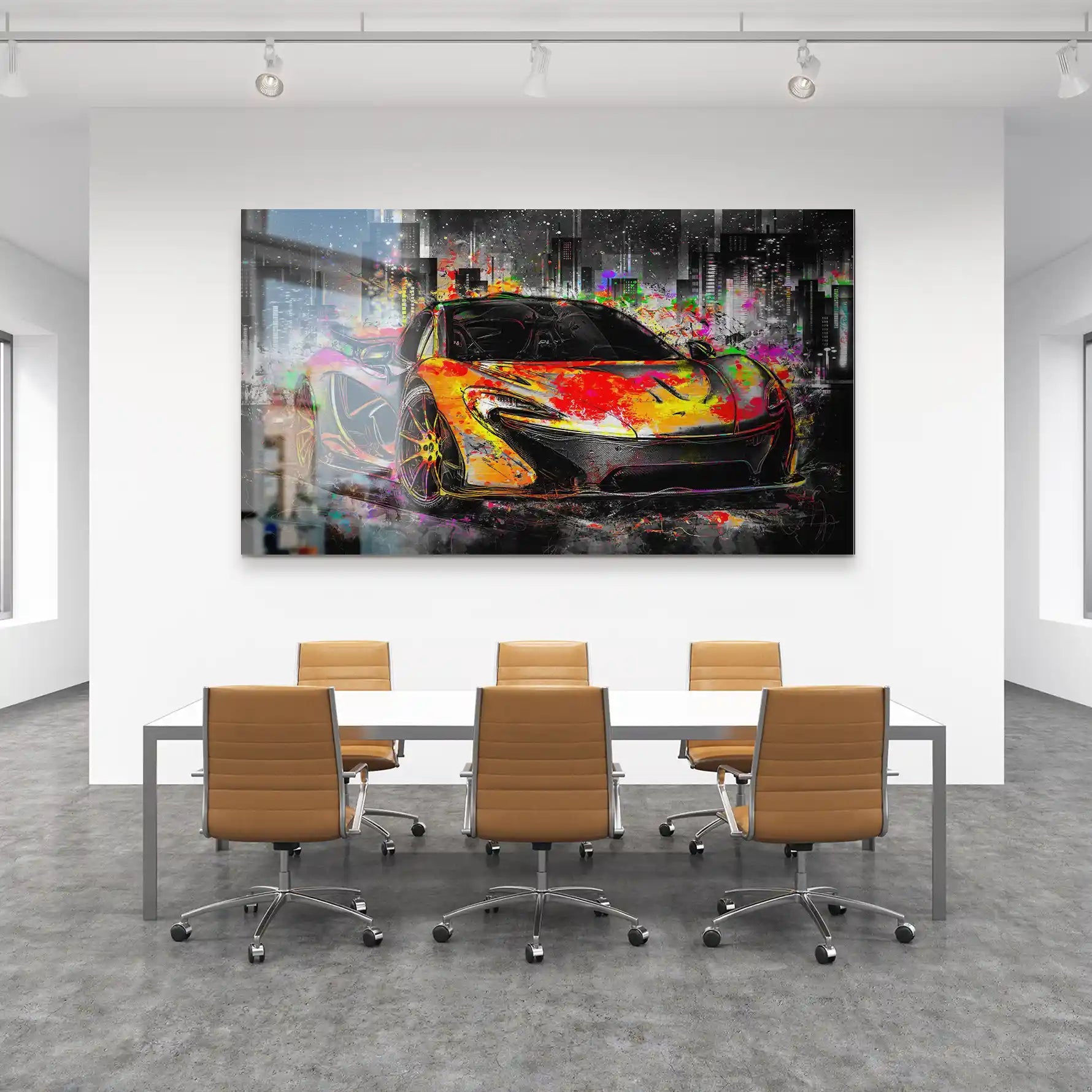 McLaren Pop Art Style Alu Gebürstet INGALERIE