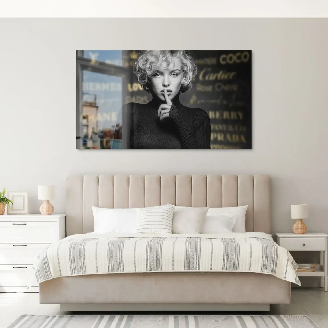 Marilyn Monroe Secret Glamour Alu Gebürstet