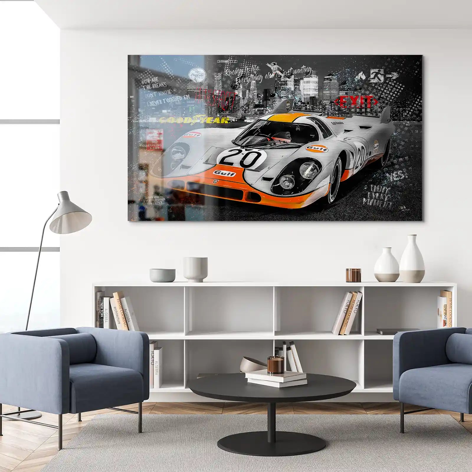 Porsche 917 Pop Art Style Alu Gebürstet INGALERIE