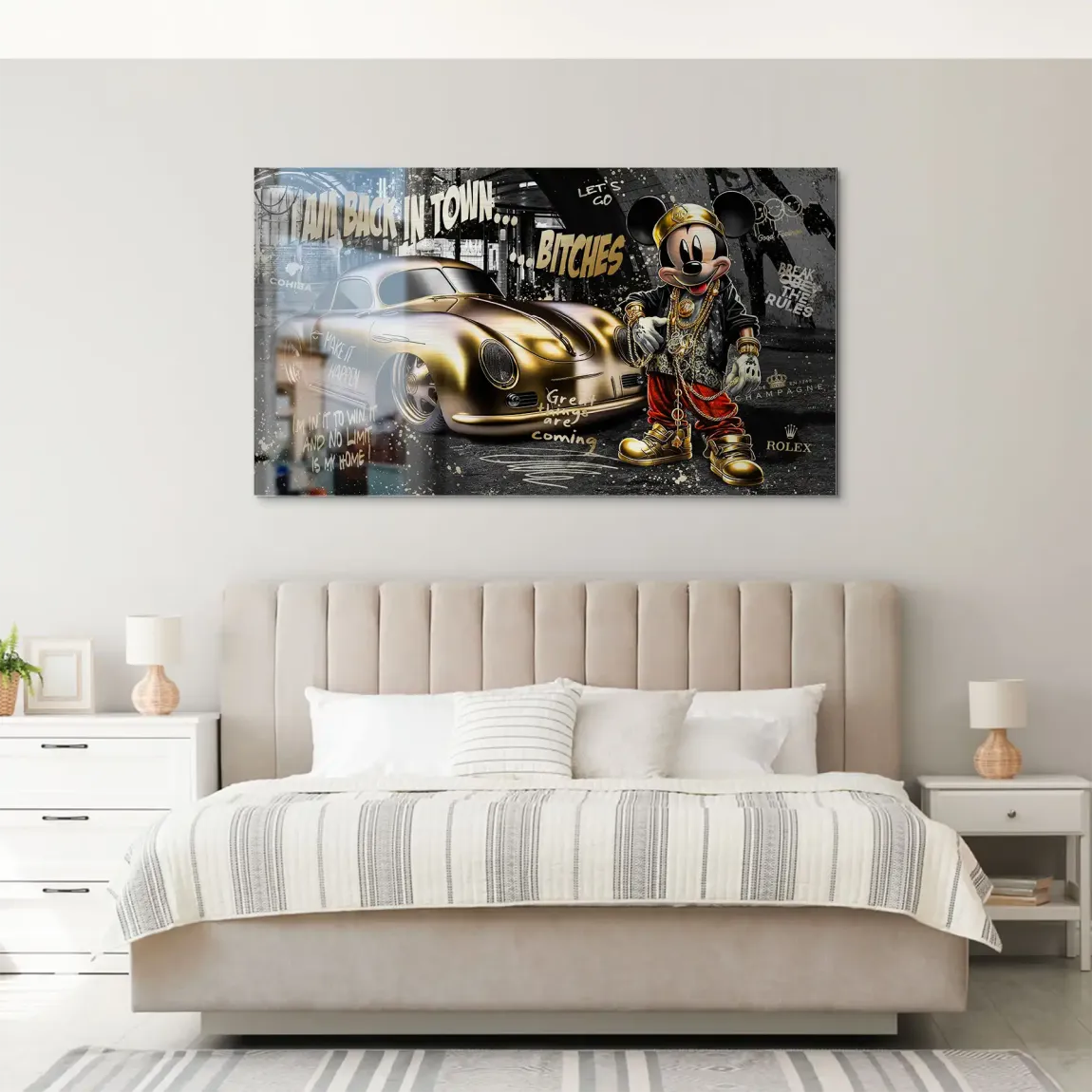 Mickey Gold 356 Porsche Alu Gebürstet