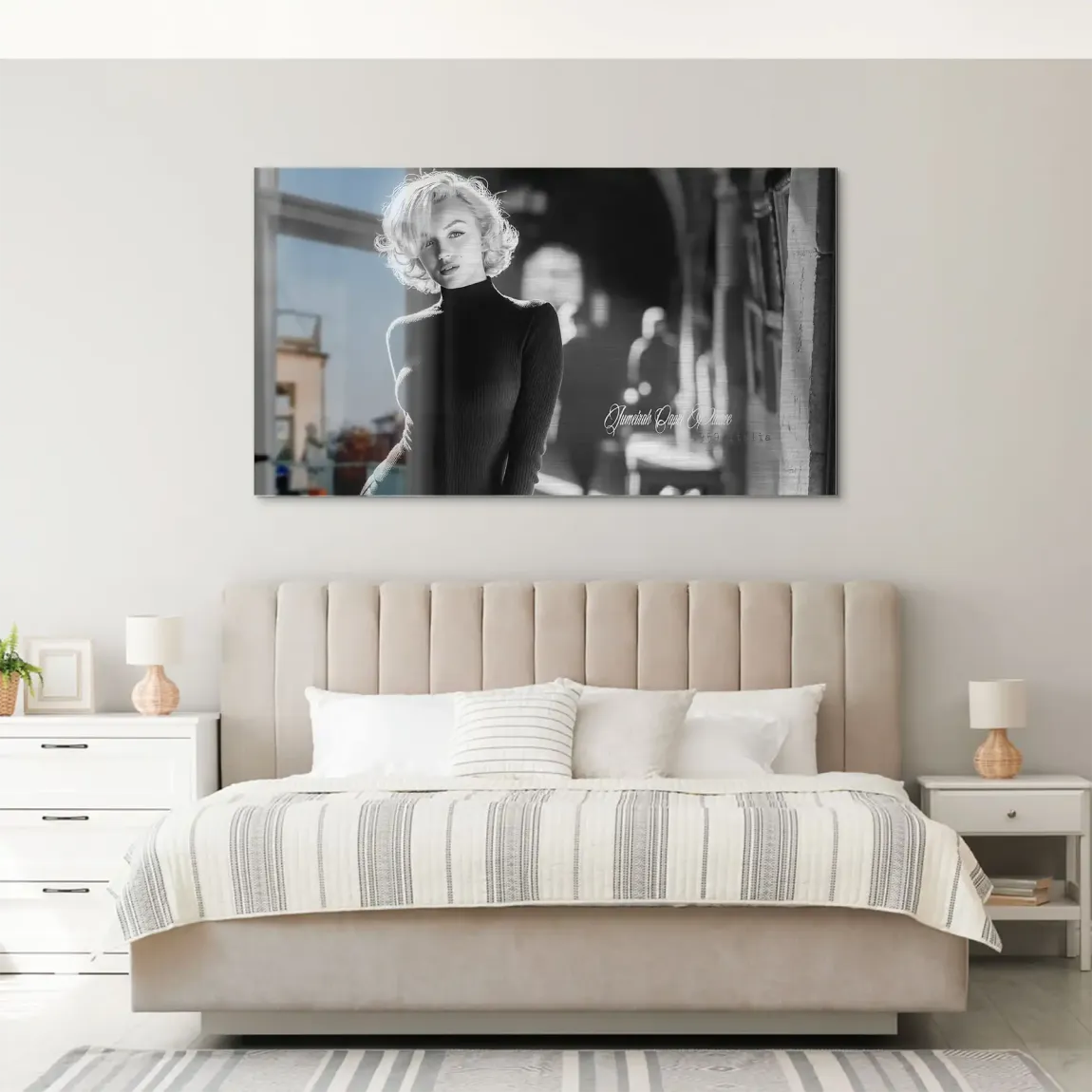 Marilyn Monroe Capri Aluminiumbild gebürstet