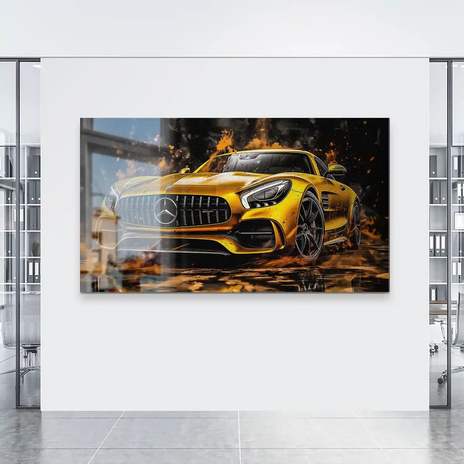 Mercedes AMG GT Modern Style Style Aludibond Bild INGALERIE