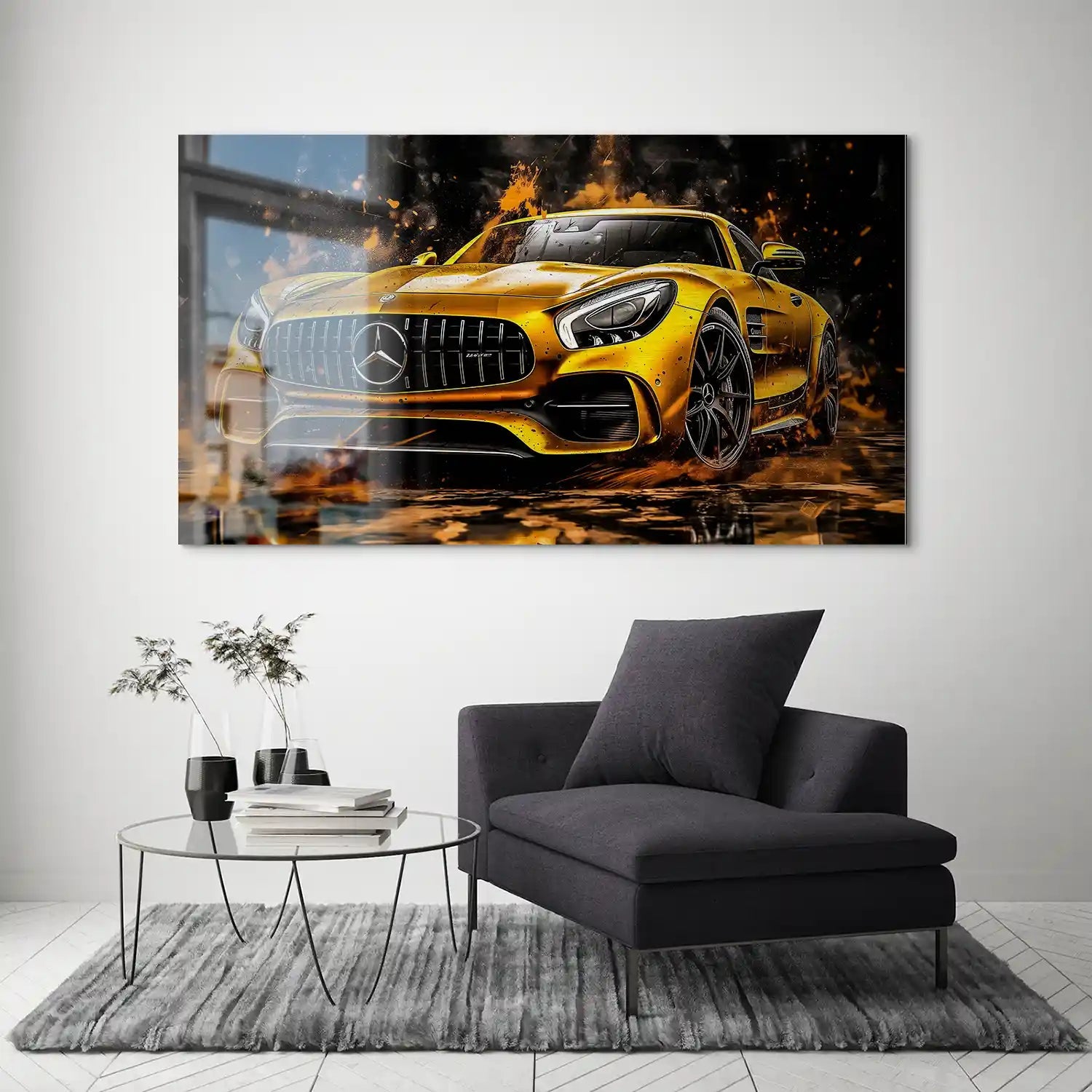 Mercedes AMG GT Modern Style Style Aludibond Bild INGALERIE