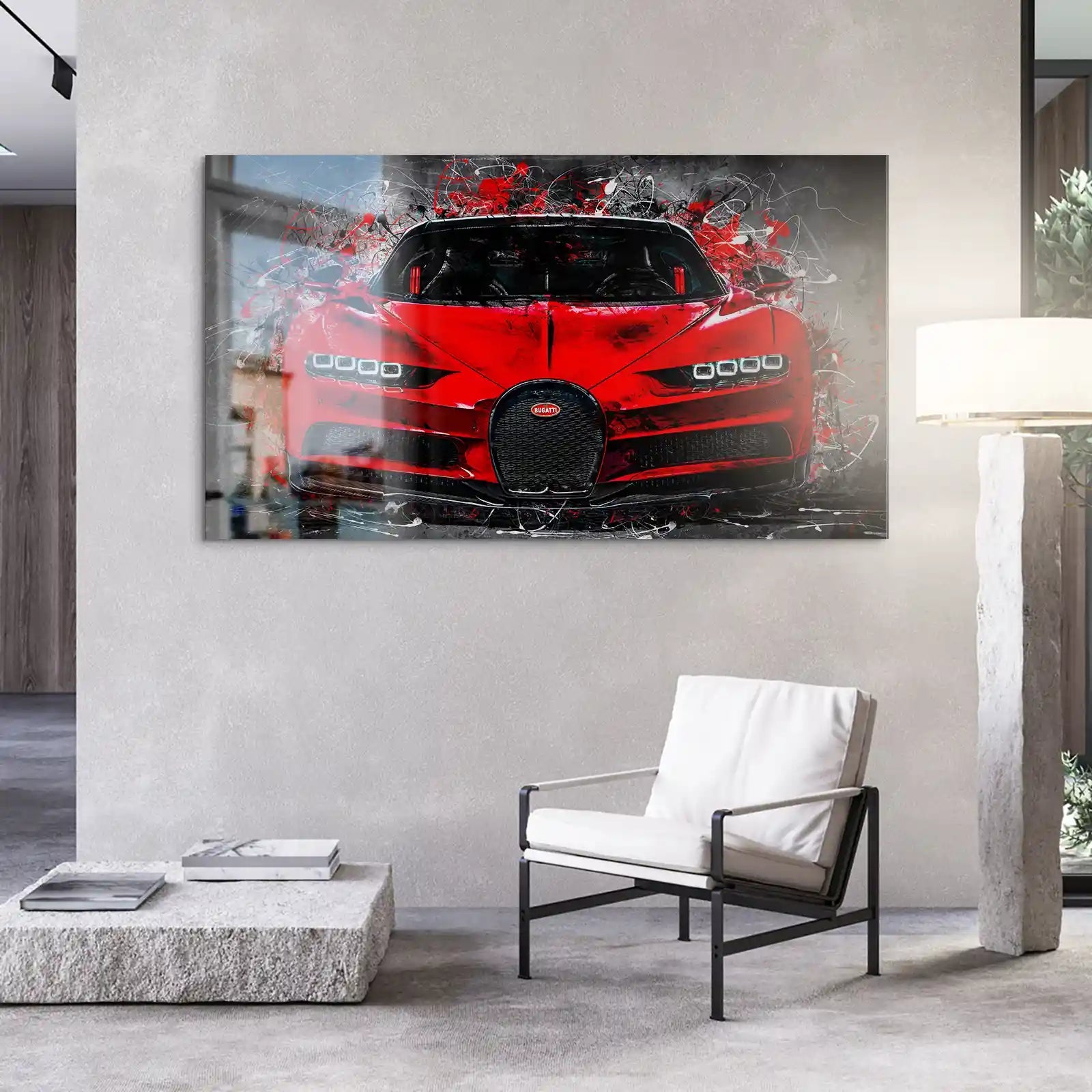 Bugatti Abstrakt Red Style Alu Gebürstet INGALERIE