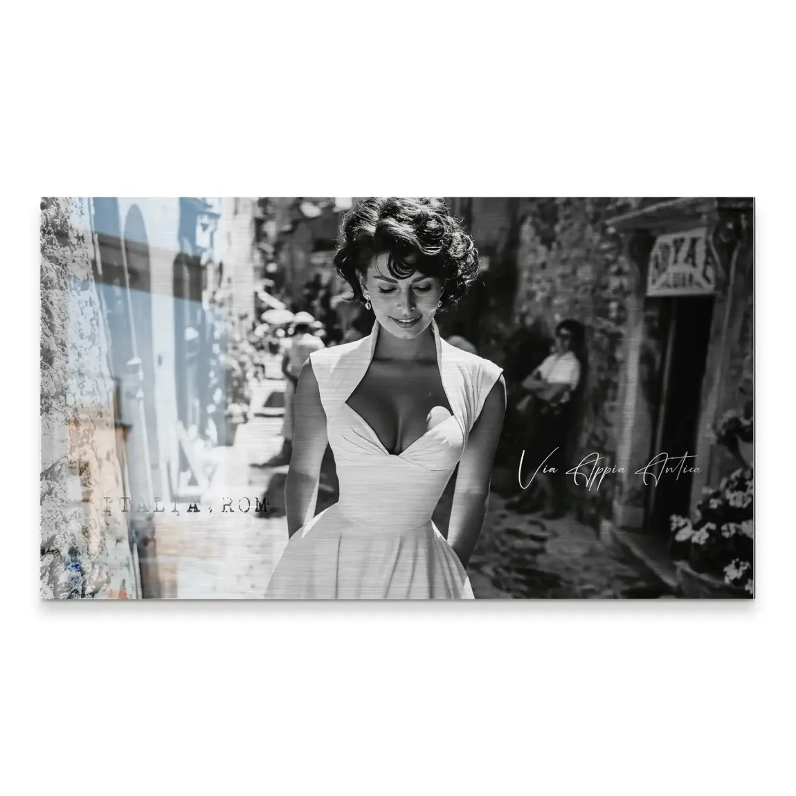 Sophia Loren Roma Aluminiumbild gebürstet