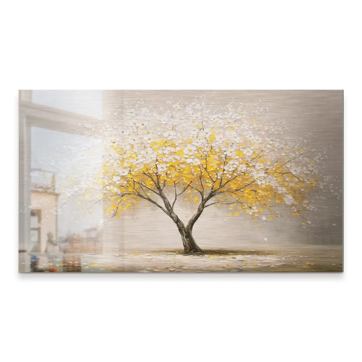 Golden Tree Art Alu Gebürstet