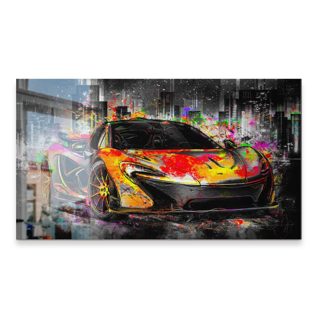 McLaren Pop Art Style Alu Gebürstet INGALERIE