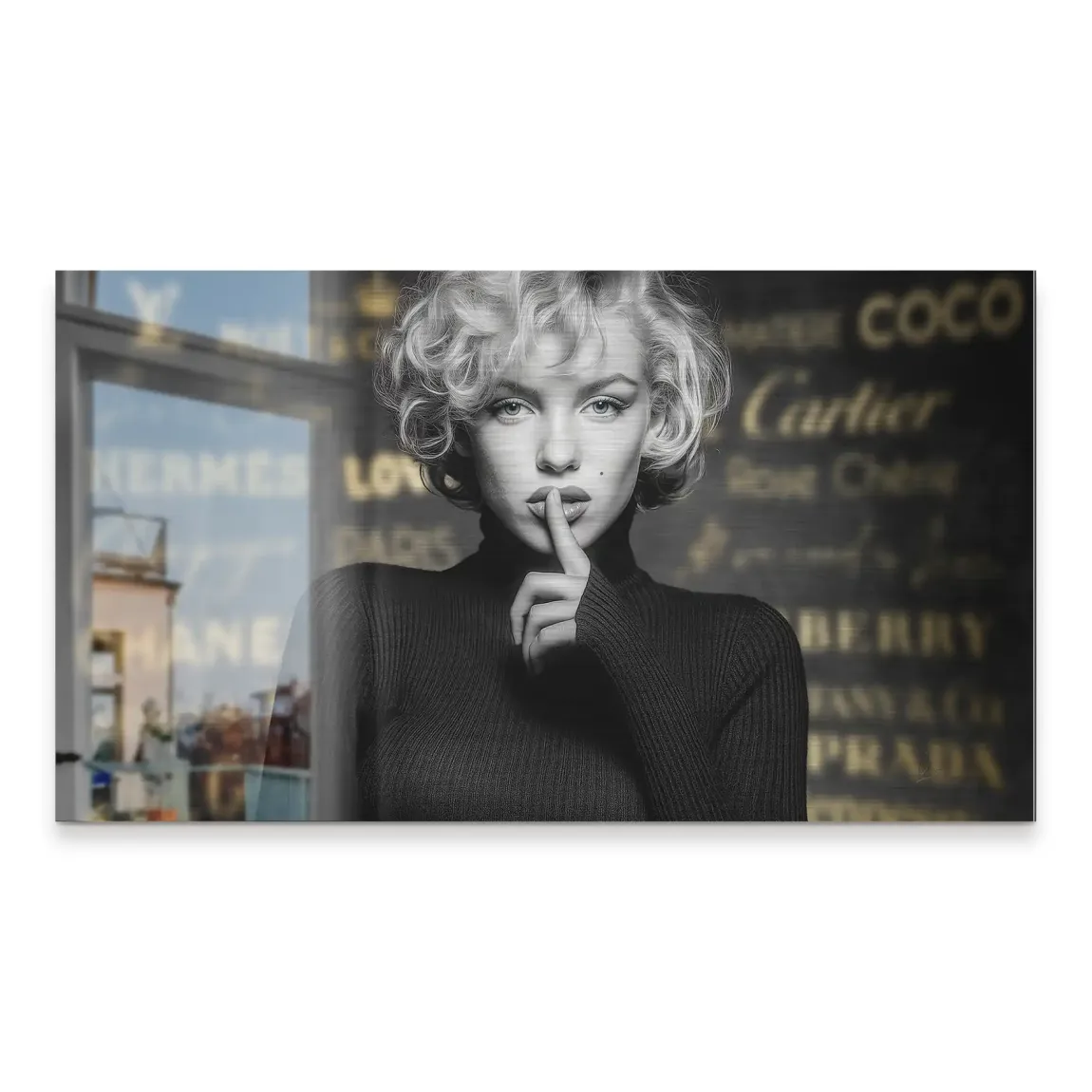Marilyn Monroe Secret Glamour Alu Gebürstet