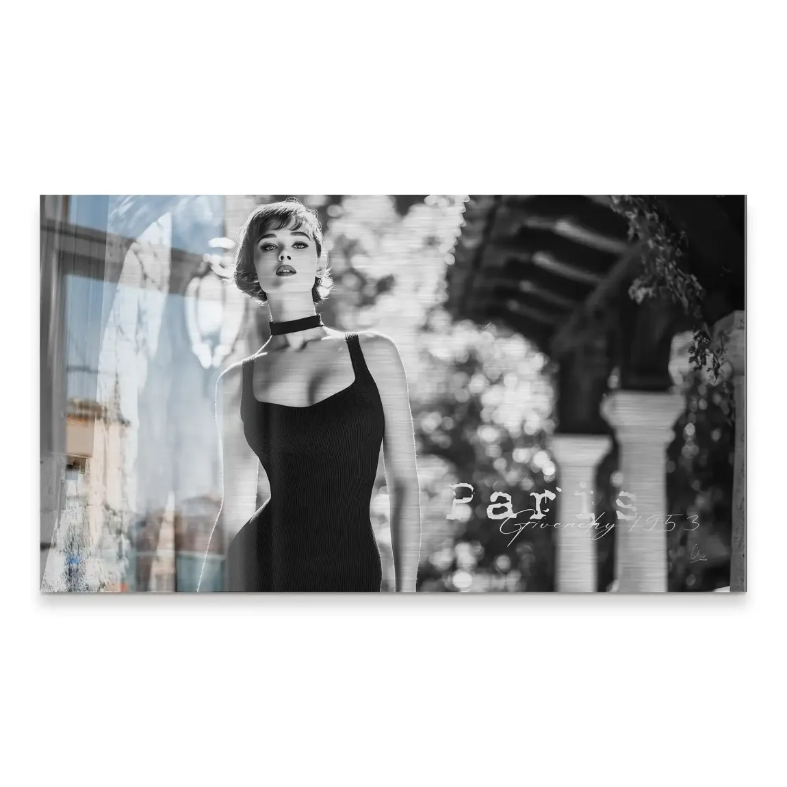 Audrey Hepburn Givenchy Alu Gebürstet