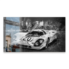 Porsche 917 Black Style Alu Gebürstet