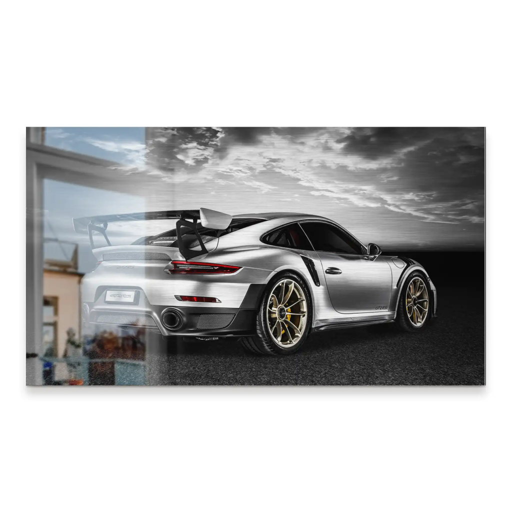 Porsche GT2 RS Sunset City Style Alu Gebürstet INGALERIE