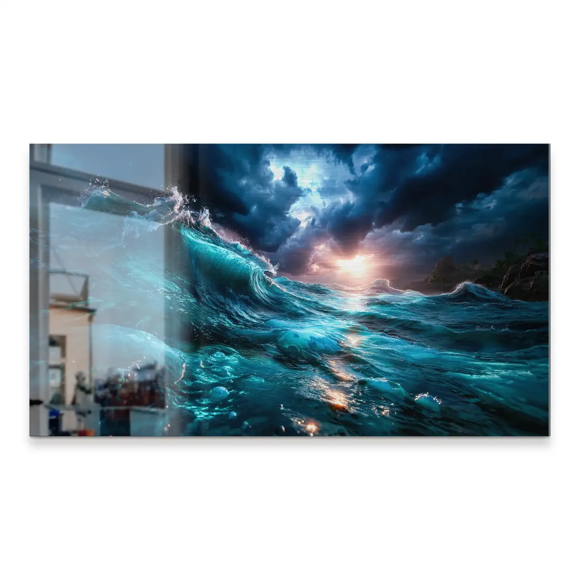 Wildes Meer Alu Gebürstet