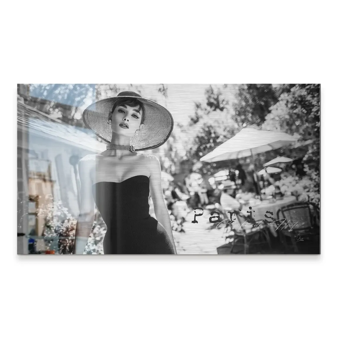 Audrey Hepburn Summer Style Alu Gebürstet