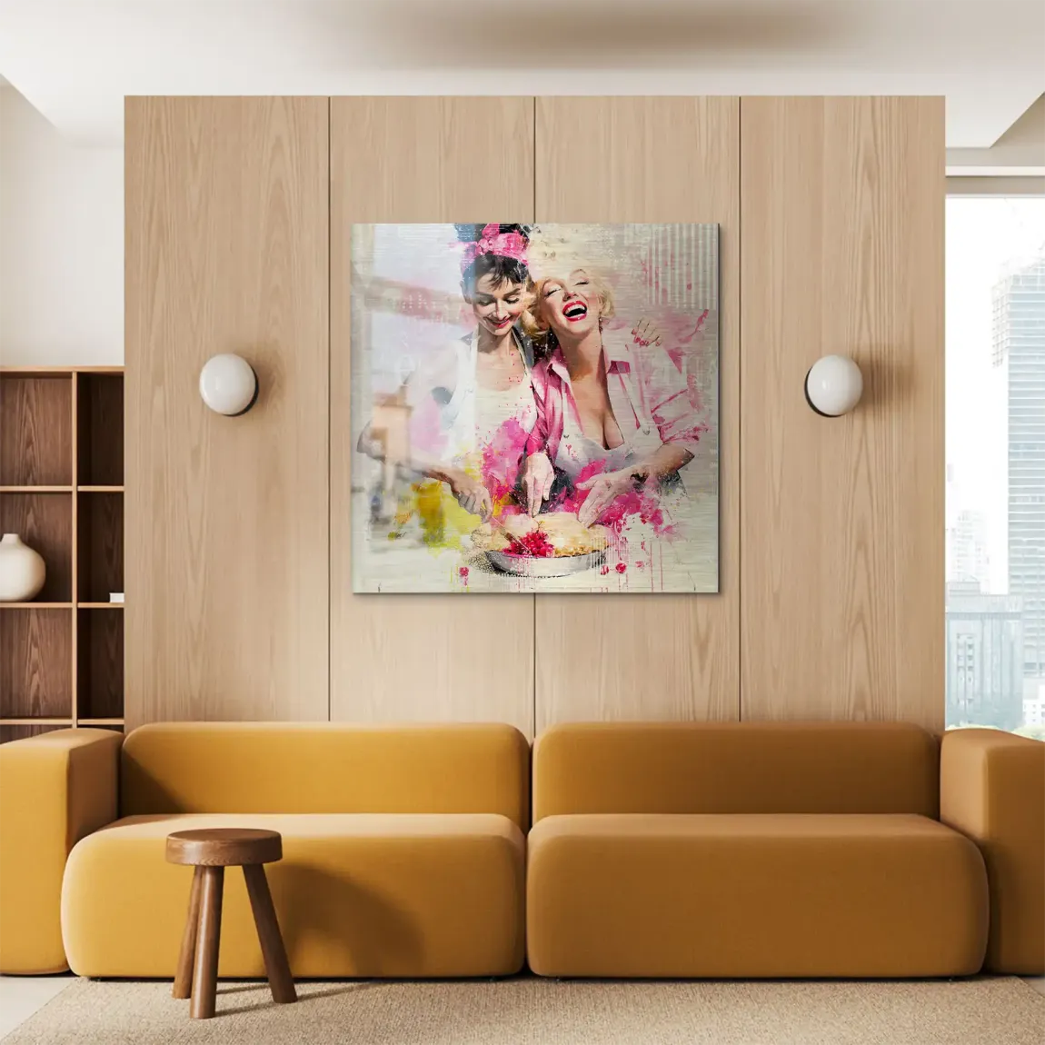 Audrey Marilyn Joy Aluminiumbild gebürstet