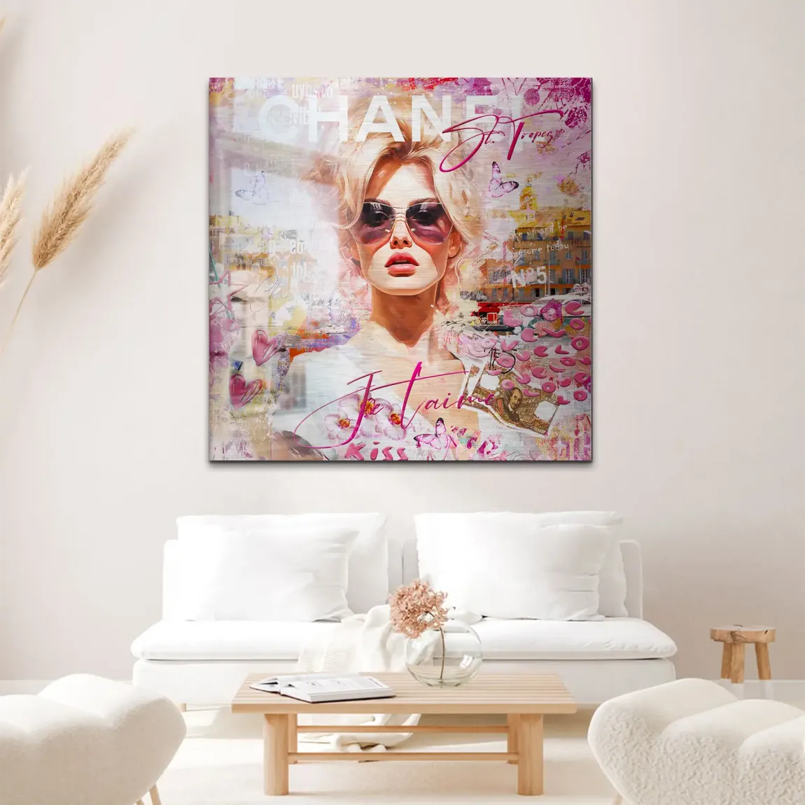 Bardot St Tropez Art Alu Gebürstet Bild