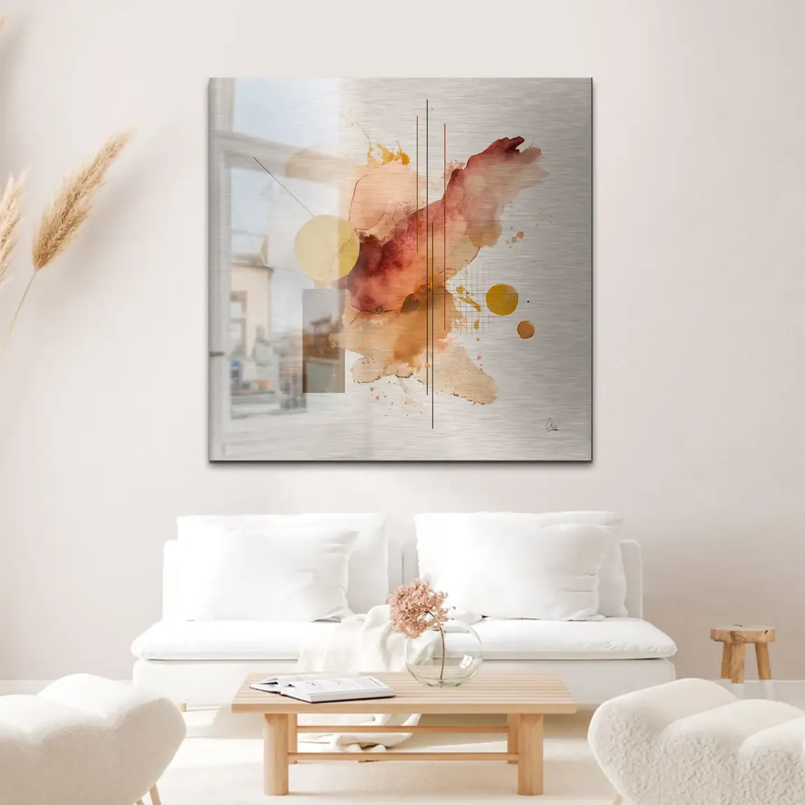 Amber Flow Alu Gebürstet Bild