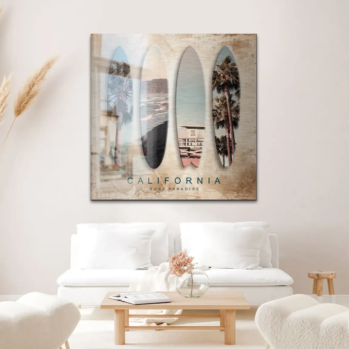 California Coast Art Alu Gebürstet Bild