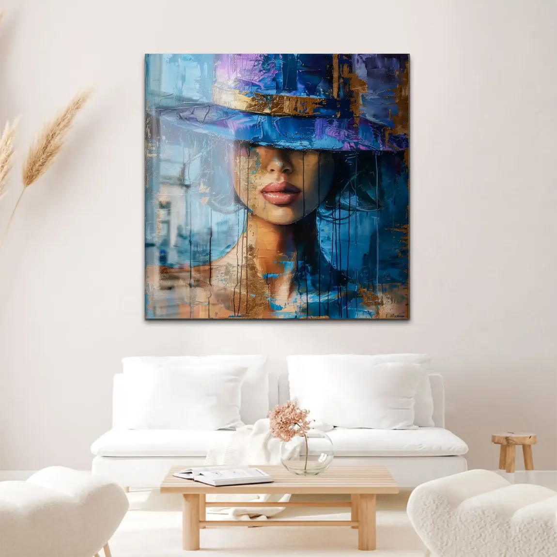 Blue Mystery Alu Gebürstet Bild