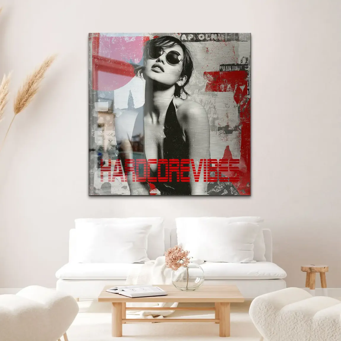 Hardcore Vibes Alu Gebürstet Bild