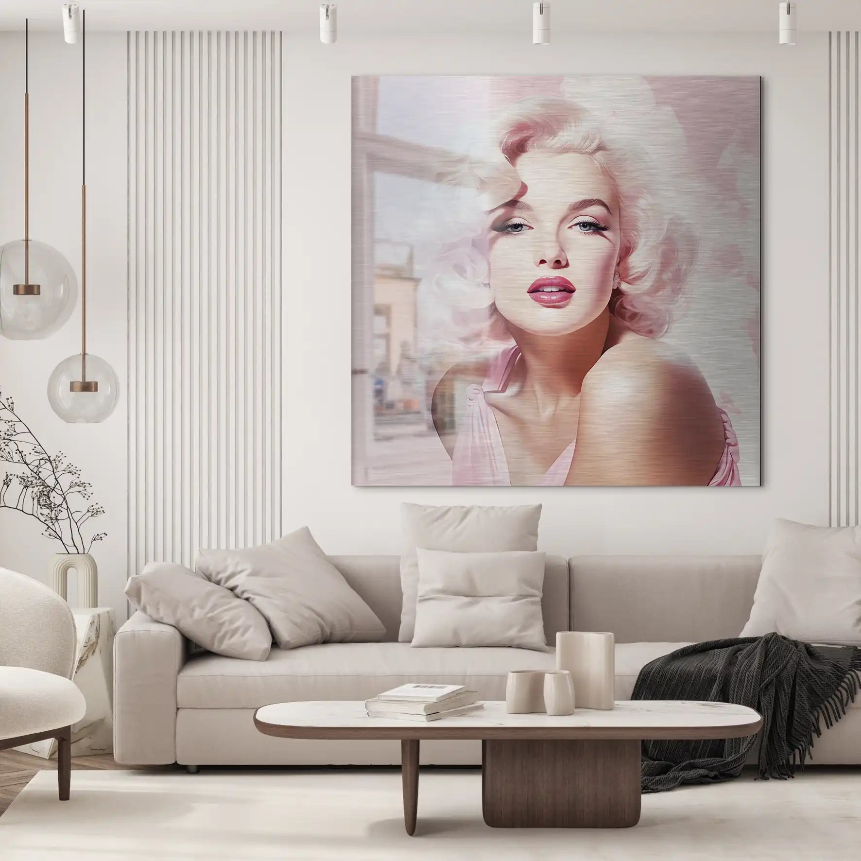 Pink Marilyn Alu Gebürstet INGALERIE