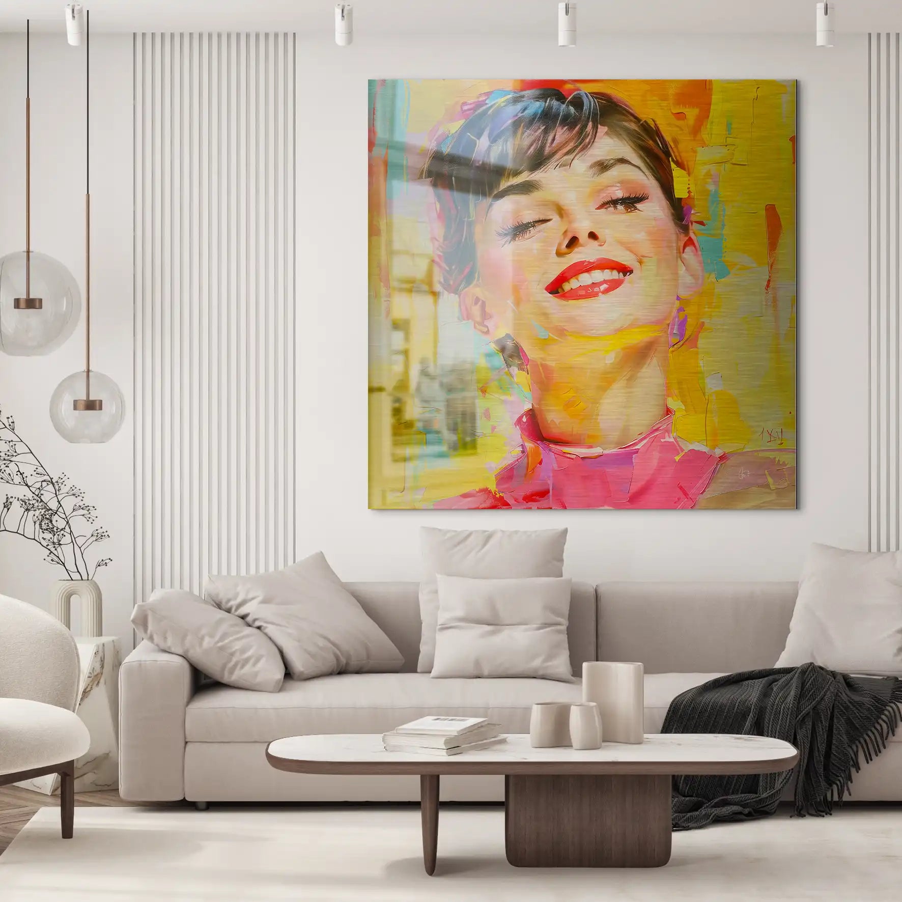 Audrey Modern Art Style Alu Gebürstet INGALERIE