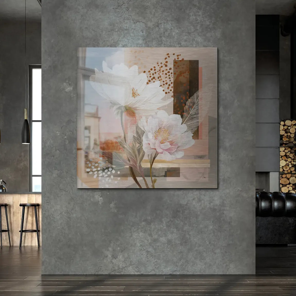 Soft Bloom Alu Gebürstet Bild