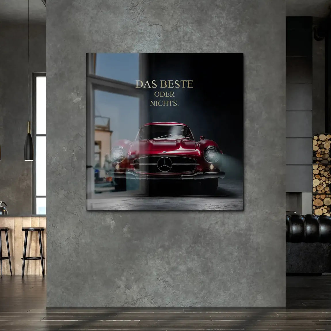 Red Legend Mercedes 300SL Alu Gebürstet Bild