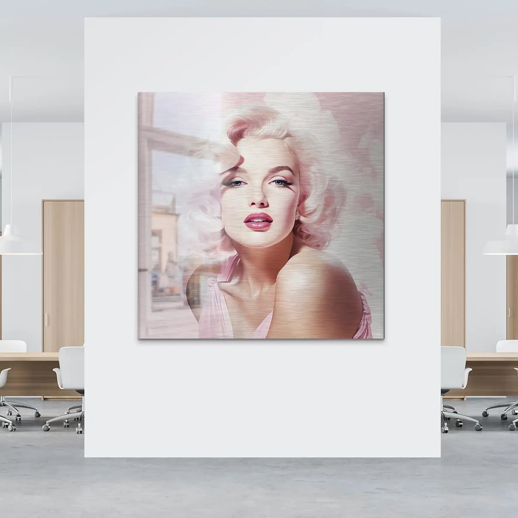 Pink Marilyn Alu Gebürstet INGALERIE